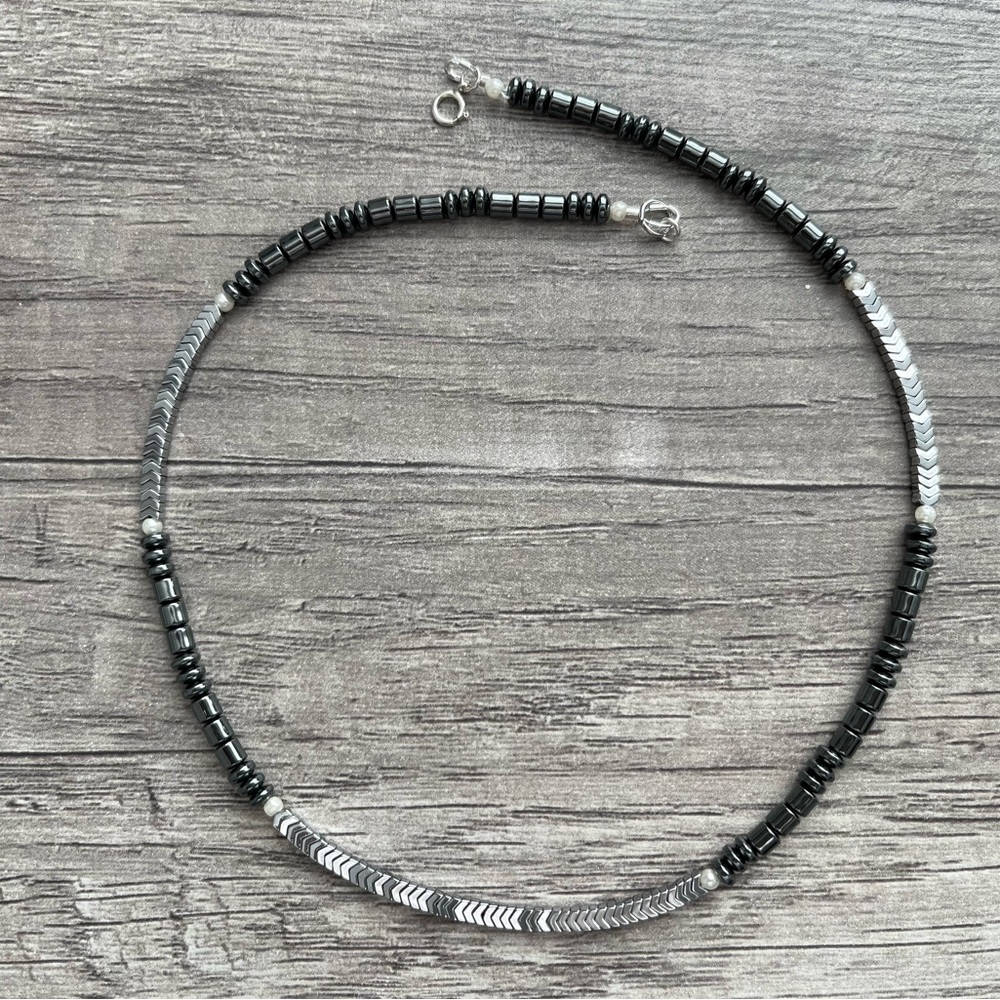 Handmade Hematite 16 inch Necklace